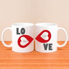 eJOYA Kişiye Özel Çift Love Kupa Bardak 80195