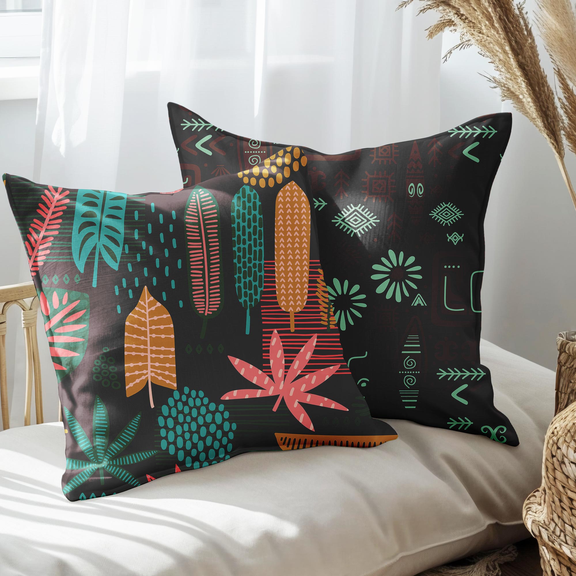 eJOYA Modern Tasarımlı 2'li Yastık İçi Ve Kırlent Kılıfı 45cm 113581