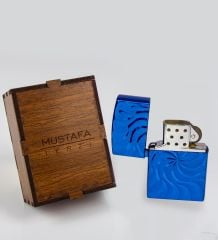 eJOYA Kişiye Özel Ahşap Kutusunda Metal Çakmak 82295