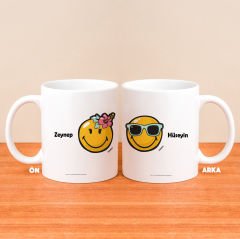 eJOYA Kişiye Özel Smiley Kupa Bardak 80201