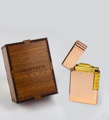 eJOYA Kişiye Özel Ahşap Kutusunda Metal Çakmak 82297