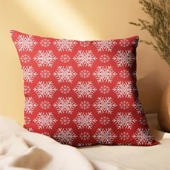 eJOYA Yeni Yıla ÖzelKar Tanesi Tasarımlı 2'li Yastık İçi Ve Kırlent Kılıfı 45cm 113585