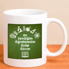 eJOYA Kişiye Özel En Sevdiğim Öğretmenim Kupa Bardak 80207