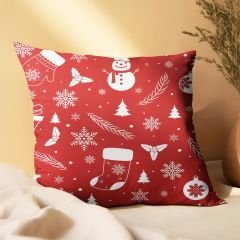 eJOYA Yeni Yıla ÖzelYılbaşı Ağacı Tasarımlı 2'li Yastık İçi Ve Kırlent Kılıfı 45cm 113592