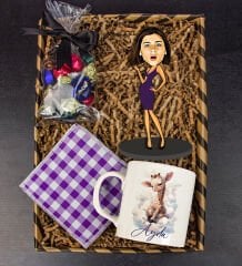 eJOYA Kişiye Özel Karikatür Biblo & Kupa & Bardak Altlığı & Dolgulu Çikolatalar Hediye Kutusu 112069