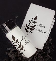 eJOYA Kişiye Özel Tasarım Defter Kalem Ve Matara Hediye Seti 104581
