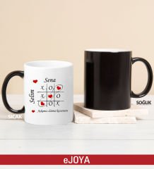 eJOYA Kişiye Özel Aşk Oyunu Sihirli Kupa Bardak 80216