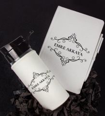 eJOYA Kişiye Özel Tasarım Defter Kalem Ve Matara Hediye Seti 104586