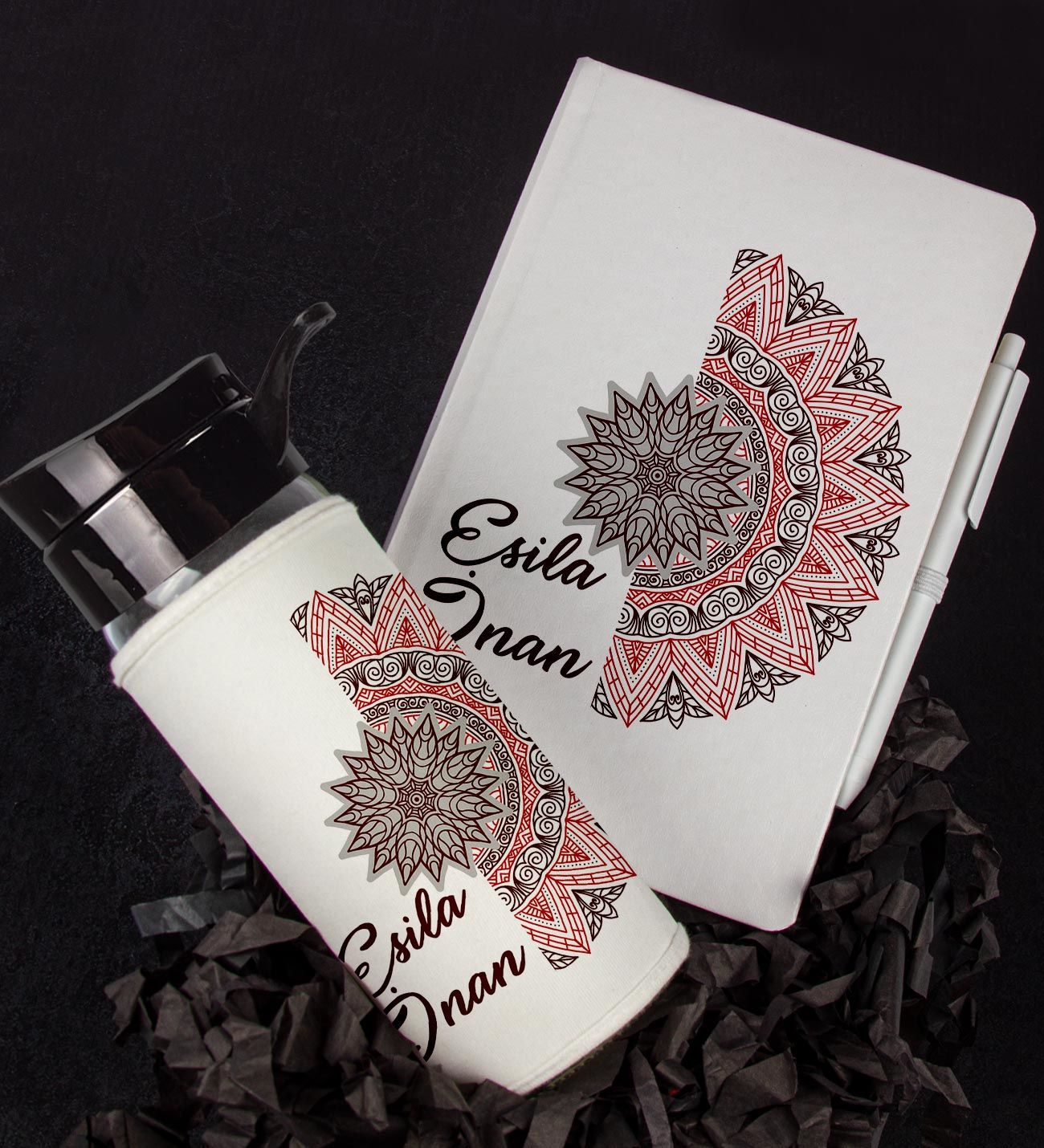 eJOYA Kişiye Özel Tasarım Defter Kalem Ve Matara Hediye Seti 104590