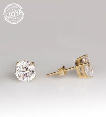 eJOYA Altın Tektaş Küpe 7,5 mm 77069