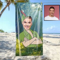 eJOYA Kişiye Özel Karikatür Peri Bebek Plaj ve Banyo Havlusu 115841