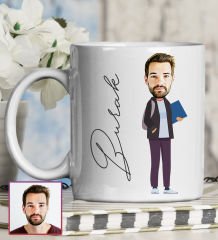eJOYA Kişiye Özel Karikatür Tasarım Kupa Bardak 95619