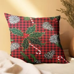 eJOYA Yeni Yıla Özel Tasarımlı 2'li Yastık İçi Ve Kırlent Kılıfı 45cm 113620