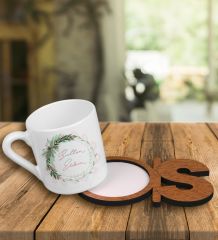 eJOYA Kişiye Özel Türk Kahvesi Fincanı Ve Harfli Fincan Altlığı 101395