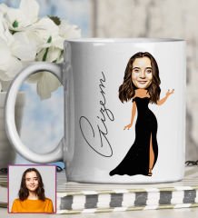 eJOYA Kişiye Özel Karikatür Tasarım Kupa Bardak 95626