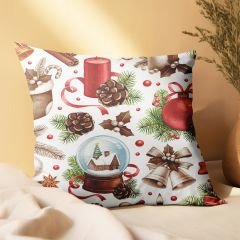 eJOYA Yeni Yıla Özel Tasarımlı 2'li Yastık İçi Ve Kırlent Kılıfı 45cm 113626