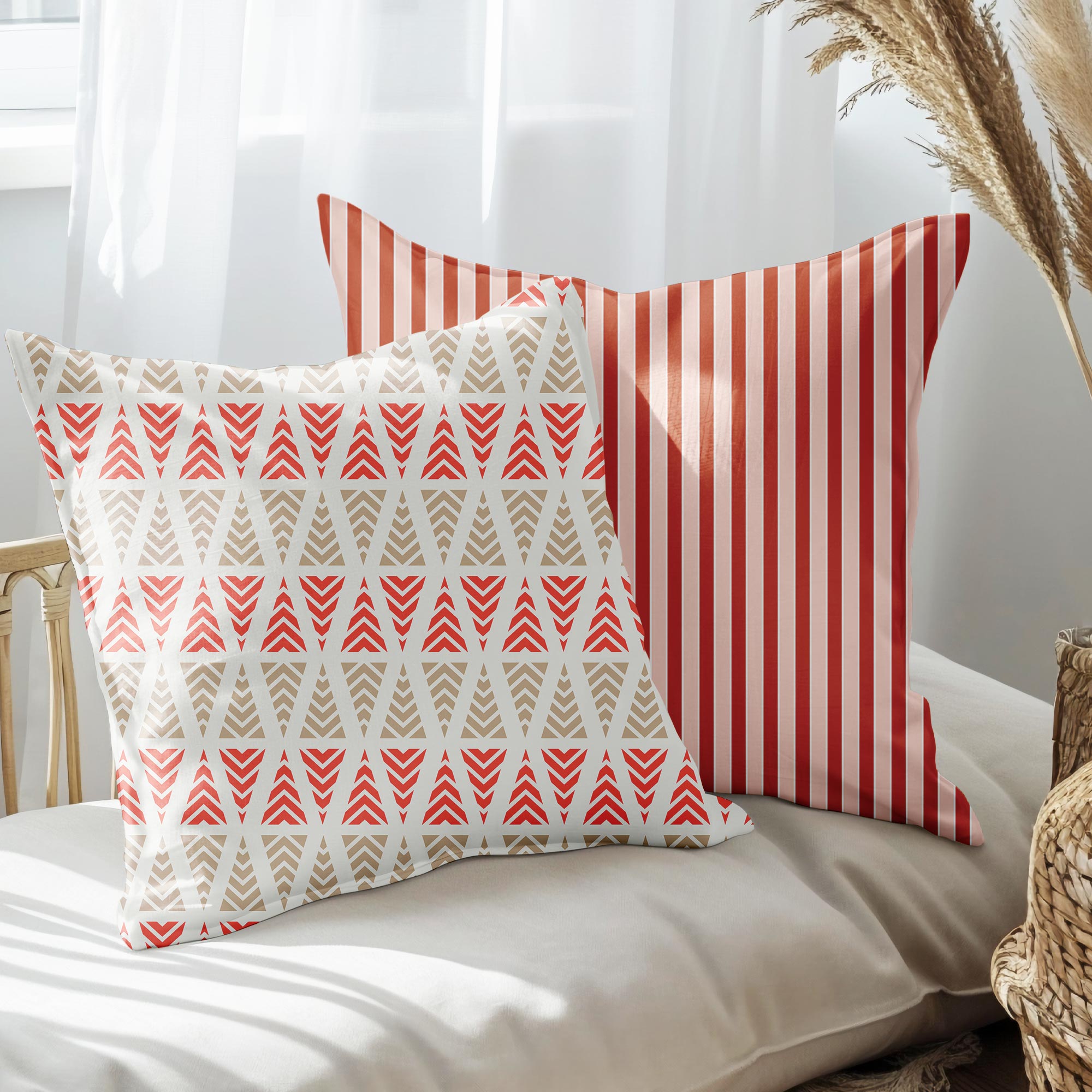 eJOYA Modern Tasarımlı 2'li Yastık İçi Ve Kırlent Kılıfı 45cm 113632