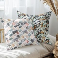 eJOYA Modern Tasarımlı 2'li Yastık İçi Ve Kırlent Kılıfı 45cm 113634