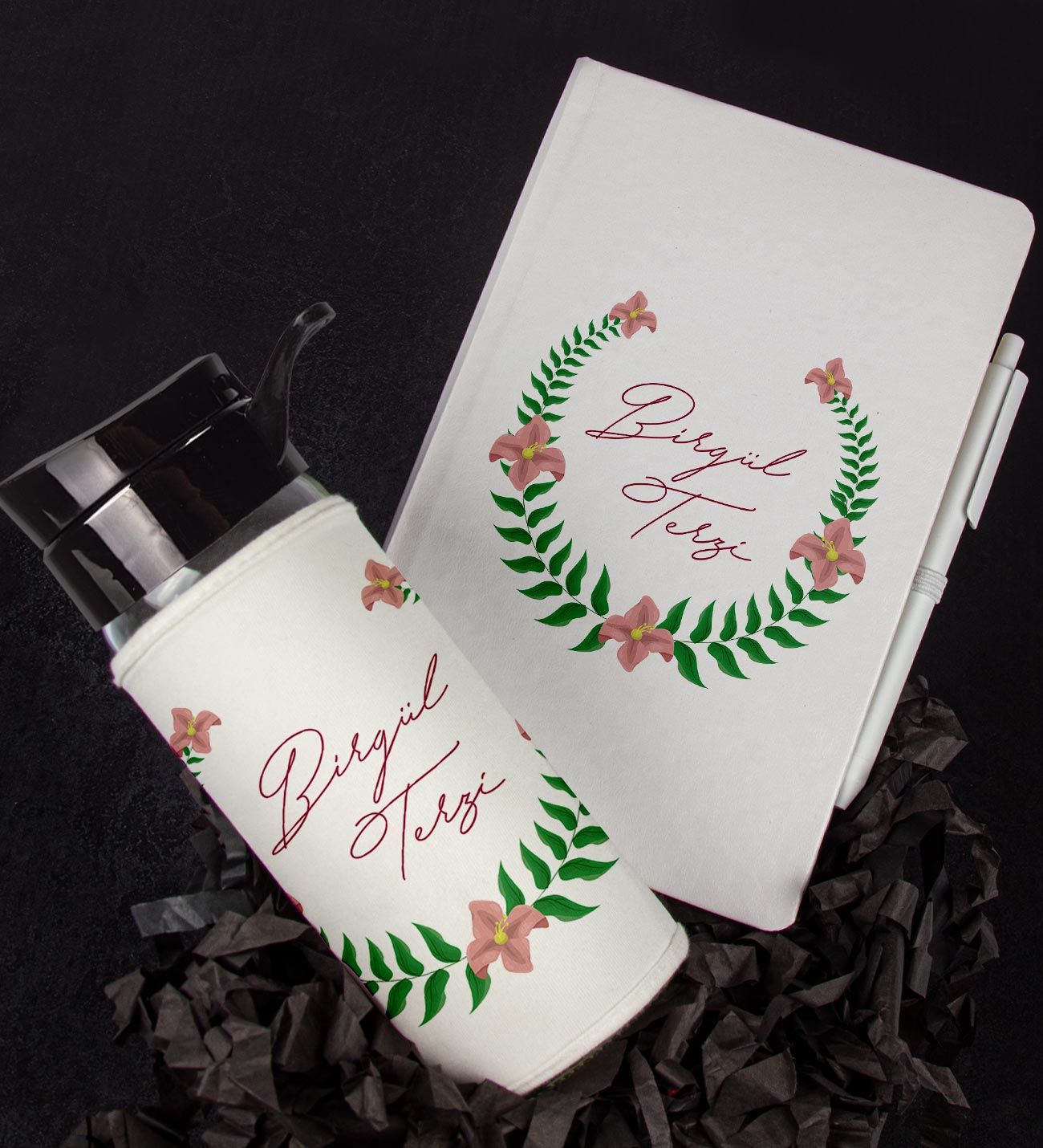 eJOYA Kişiye Özel Tasarım Defter Kalem Ve Matara Hediye Seti 104620