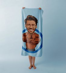 eJOYA Kişiye Özel Karikatür Tasarım Plaj Ve Spor Havlusu 111792