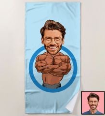 eJOYA Kişiye Özel Karikatür Tasarım Plaj Ve Spor Havlusu 111792