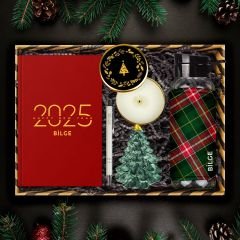 eJOYA Kişiye Özel Hoş Geldin 2025 & Ekose Tasarım Yeni Yıl Hediye Kutusu 112670