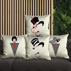 eJOYA Modern Tasarımlı 4'lü Yastık İçi Ve Kırlent Kılıfı 45cm 113639
