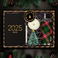 eJOYA Kişiye Özel Hoş Geldin 2025 & Ekose Tasarım Yeni Yıl Hediye Kutusu 112672