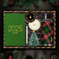 eJOYA Kişiye Özel Hoş Geldin 2025 & Ekose Tasarım Yeni Yıl Hediye Kutusu 112673