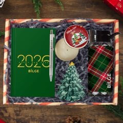eJOYA Kişiye Özel Hoş Geldin 2026 & Ekose Tasarım Yeni Yıl Hediye Kutusu 112673
