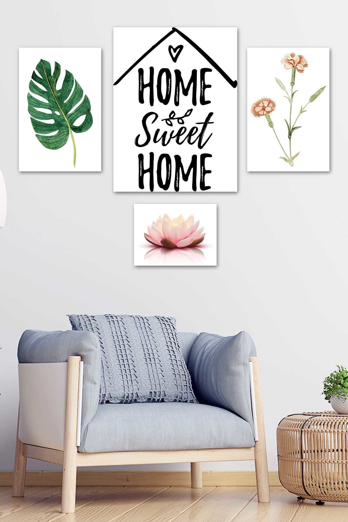 eJOYA Home Sweet Home 4'lü Tablo Seti 87924