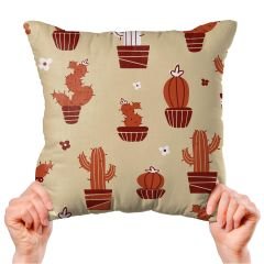 eJOYA Kaktüs Tasarımlı 4'lü Yastık İçi Ve Kırlent Kılıfı 45cm 113645