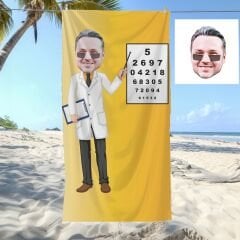 eJOYA Kişiye Özel Göz Doktoru Plaj ve Banyo Havlusu 115874