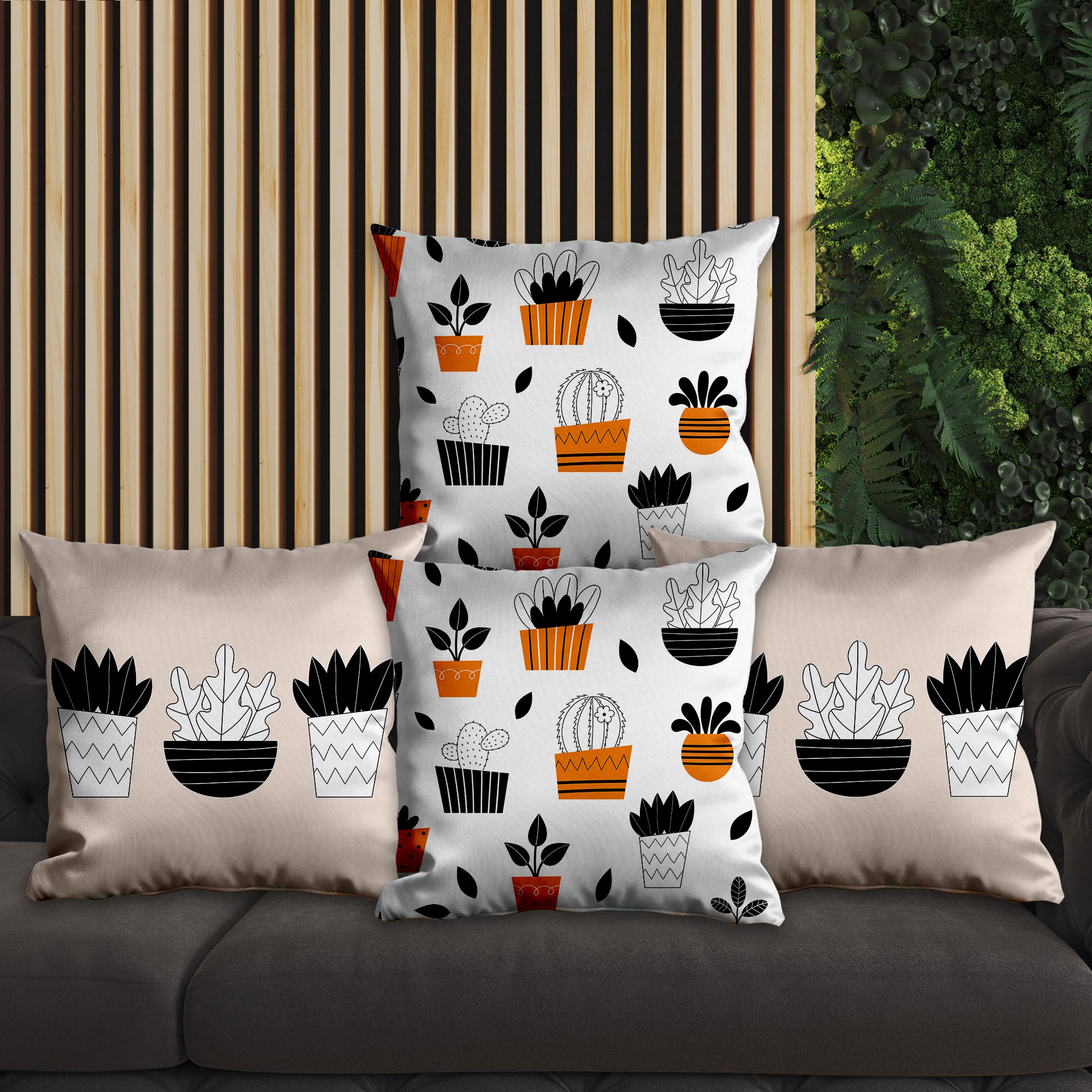 eJOYA Modern Tasarımlı 4'lü Yastık İçi Ve Kırlent Kılıfı 45cm 113650