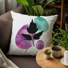 eJOYA Mor Yaprak Tasarımlı 4'lü Yastık İçi Ve Kırlent Kılıfı 45cm 113651