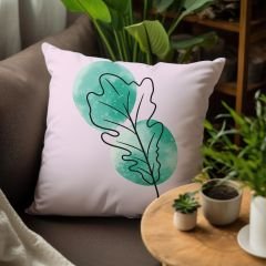 eJOYA Mor Yaprak Tasarımlı 4'lü Yastık İçi Ve Kırlent Kılıfı 45cm 113652