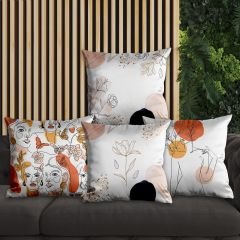 eJOYA Modern Tasarımlı 4'lü Yastık İçi Ve Kırlent Kılıfı 45cm 113655