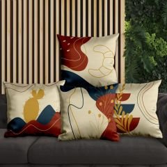 eJOYA Modern Tasarımlı 4'lü Yastık İçi Ve Kırlent Kılıfı 45cm 113658