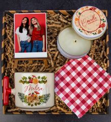 eJOYA Kişiye Özel Latte Kupa & Mum & Fotoğraflık & Bardak Altlığı Hediye Kutusu 112805