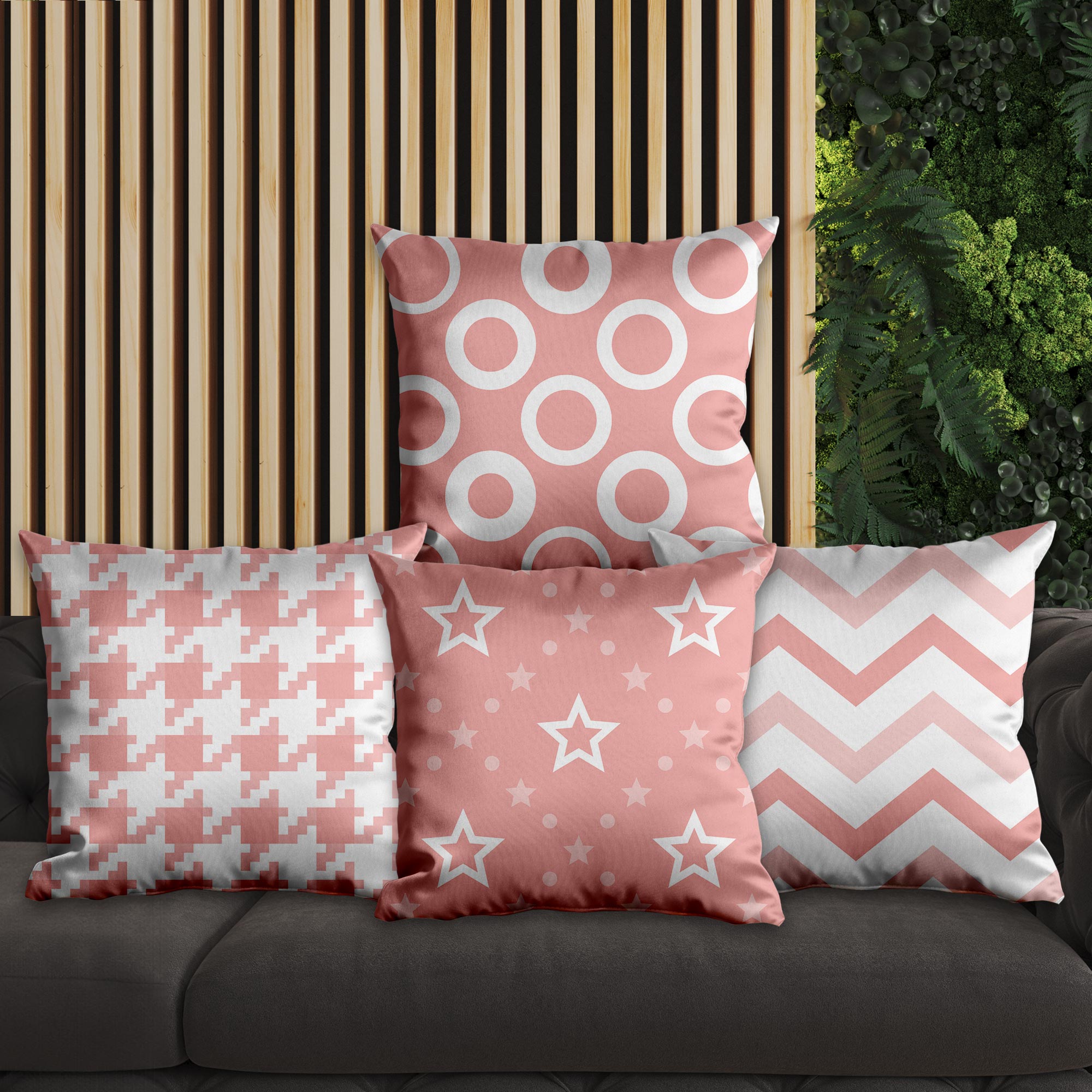 eJOYA Modern Tasarımlı 4'lü Yastık İçi Ve Kırlent Kılıfı 45cm 113659