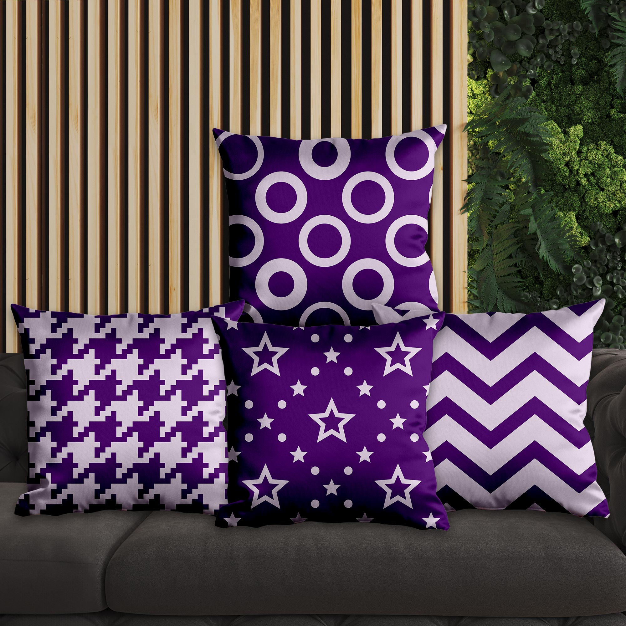 eJOYA Modern Tasarımlı 4'lü Yastık İçi Ve Kırlent Kılıfı 45cm 113660