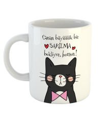 eJOYA Kişiye Özel Büyük Bir Sarılma Bekliyor Temalı Kupa Bardak 80338