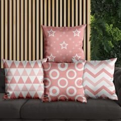eJOYA Modern Tasarımlı 4'lü Yastık İçi Ve Kırlent Kılıfı 45cm 113662