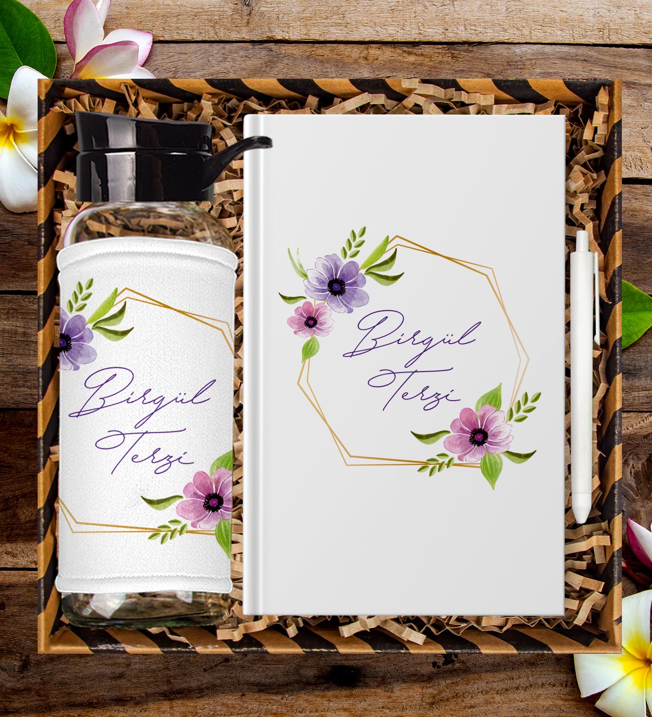 eJOYA Kişiye Özel Tasarım Defter Kalem Ve Matara Hediye Seti 104648