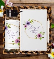 eJOYA Kişiye Özel Tasarım Defter Kalem Ve Matara Hediye Seti 104648