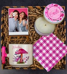 eJOYA Kişiye Özel Latte Kupa & Mum & Fotoğraflık & Bardak Altlığı Hediye Kutusu 112810