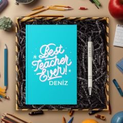 eJOYA Öğretmenlere Özel Tasarım Defter & Kalem & Hediye Kutusu 114370