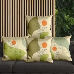 eJOYA Modern Tasarımlı 4'lü Yastık İçi Ve Kırlent Kılıfı 45cm 113665