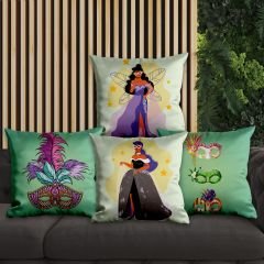 eJOYA Modern Tasarımlı 4'lü Yastık İçi Ve Kırlent Kılıfı 45cm 113667