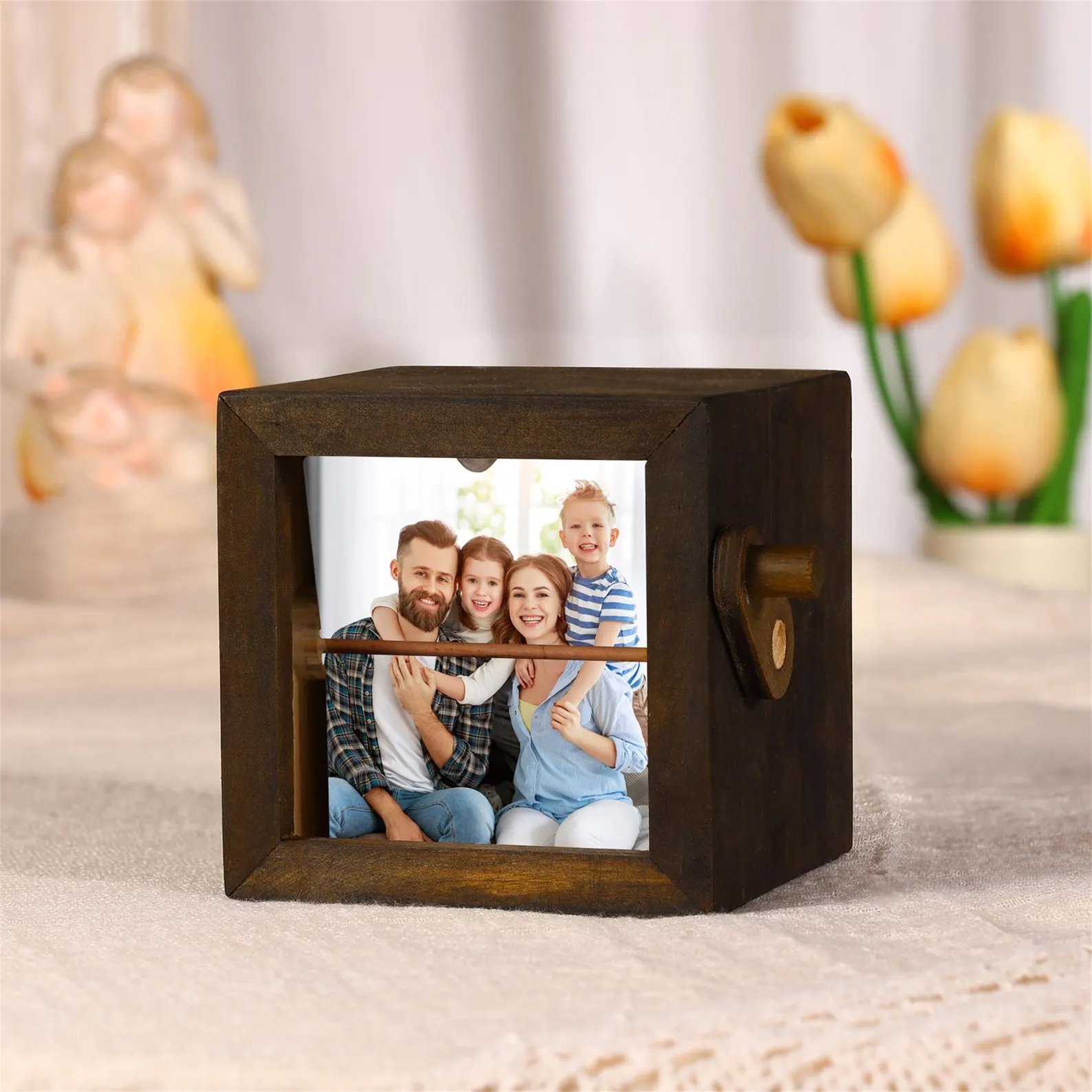 eJOYA Kişiye Özel Fotoğraflı Fotobox Işıklı Döner Albüm 116198
